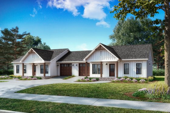 Exterior - Front Elevation 3 for Farmhouse House Plan #430-358 - 4 bed, 4 bath