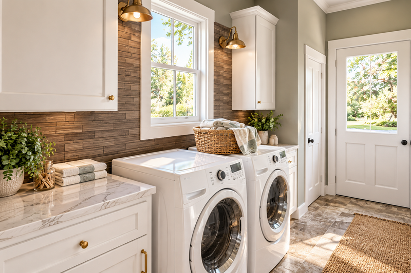House Design - Interior - Laundry 1 for Farmhouse House Plan #44-321 - 3 bed, 2 bath