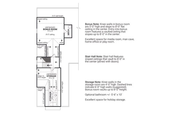 Floor Plan - Other Floor for Farmhouse House Plan #119-437 - 3 bed, 2 bath