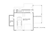 Farmhouse Style House Plan - 1 Beds 1 Baths 713 Sq/Ft Plan #935-29 