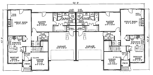 Dream House Plan - European Floor Plan - Main Floor Plan #17-2010
