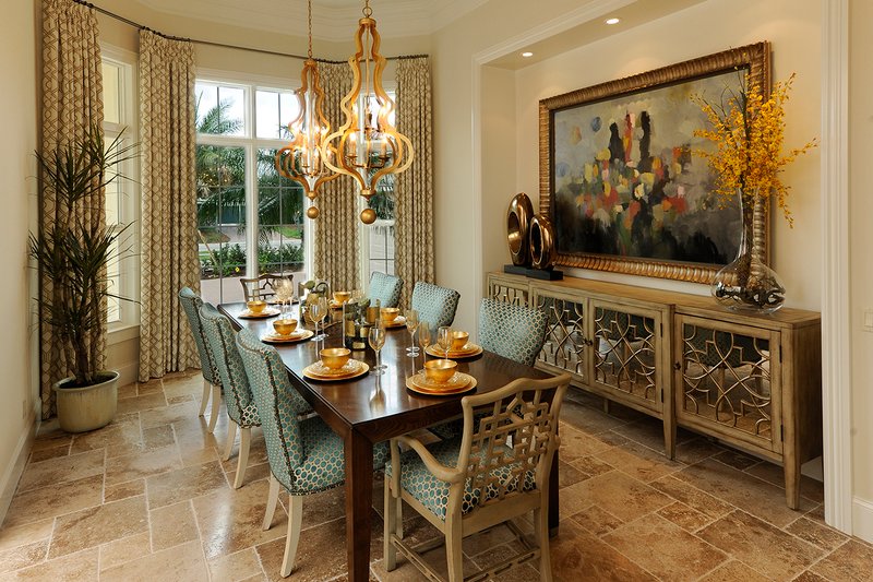 Dream House Plan - Interior - Dining Room for Mediterranean House Plan #930-508 - 4 bed, 4.5 bath
