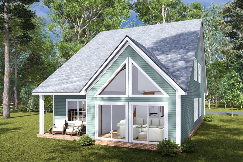 House Blueprint - Exterior - Other Elevation 1 for Cottage House Plan #513-2271 - 3 bed, 2.5 bath