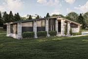 Modern Style House Plan - 2 Beds 2.5 Baths 2604 Sq/Ft Plan #455-663 Exterior 