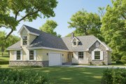 Cottage Style House Plan - 4 Beds 3 Baths 2038 Sq/Ft Plan #105-201 Exterior 