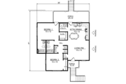 European Style House Plan - 2 Beds 2 Baths 1013 Sq/Ft Plan #14-242 