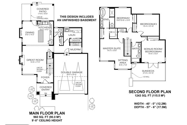 Modern Floor Plan - Main Floor Plan #1100-57