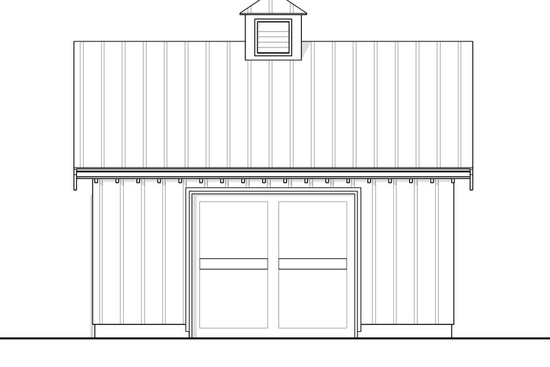 House Blueprint - Exterior - Front Elevation 3 for Colonial House Plan #1114-44, 0 bath