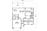 Adobe / Southwestern Style House Plan - 3 Beds 2 Baths 1630 Sq/Ft Plan #1-1315 