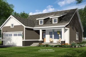 Bungalow Exterior - Front Elevation Plan #51-1399