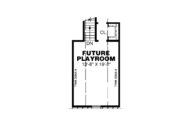 European Style House Plan - 3 Beds 2 Baths 1795 Sq/Ft Plan #34-108 