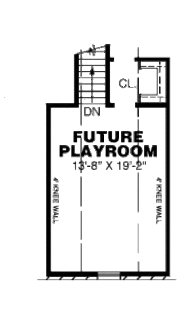 European Floor Plan - Upper Floor Plan #34-108