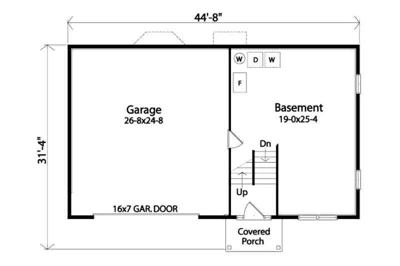 Home Plan - Floor Plan - Other Floor for Traditional House Plan #22-532 - 3 bed, 2 bath