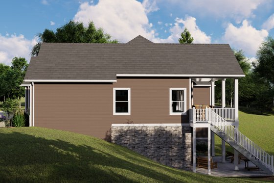 Exterior - Other Elevation 1 for Ranch House Plan #1064-87 - 2 bed, 2.5 bath