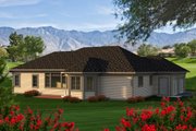 Ranch Style House Plan - 2 Beds 2 Baths 1943 Sq/Ft Plan #70-1166 