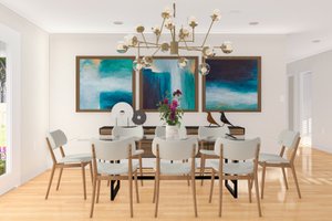 Interior - Dining Room for Ranch House Plan #1060-31 - 3 bed, 2 bath