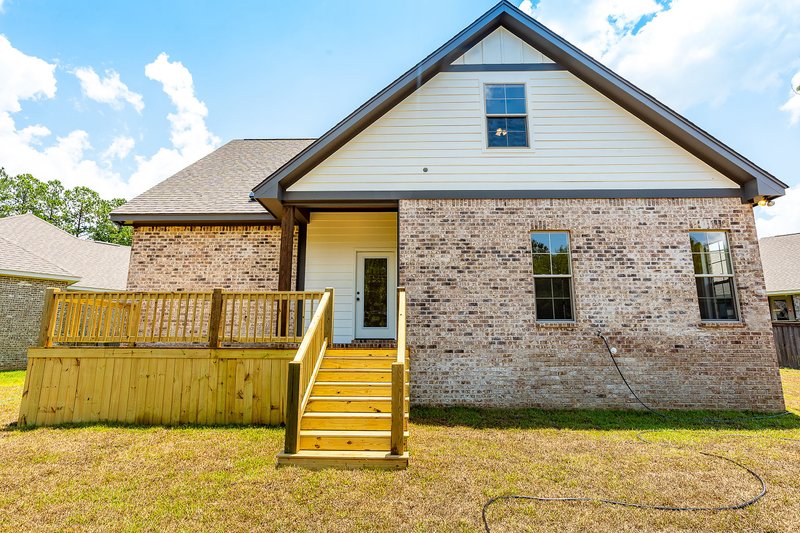 Architectural House Design - Exterior - Rear Elevation for Farmhouse House Plan #430-313 - 4 bed, 2.5 bath