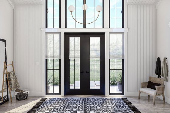 Interior - Entry for Barndominium House Plan #455-662 - 3 bed, 2 bath