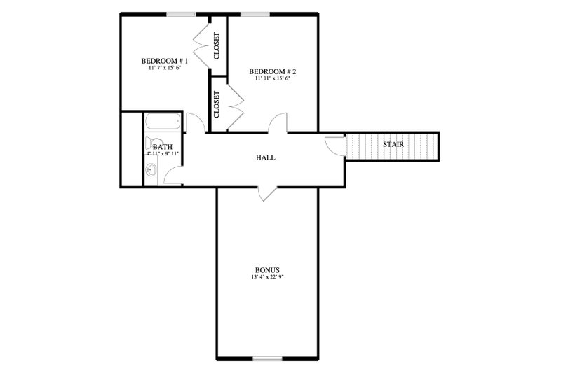 Dream House Plan - Floor Plan - Upper Floor for Traditional House Plan #1060-212 - 4 bed, 3.5 bath