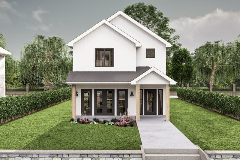 Dream House Plan - Traditional Exterior - Front Elevation Plan #455-435