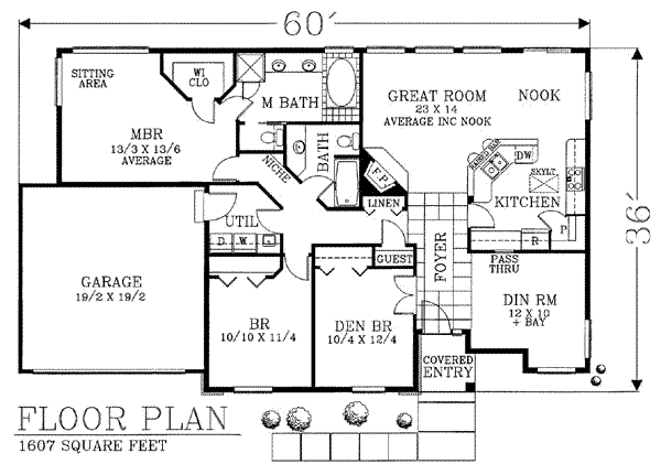 Traditional Floor Plan - Main Floor Plan #53-145