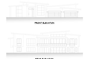 Exterior - Other Elevation 3 for Contemporary House Plan #1066-112 - 5 bed, 5 bath