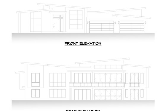 Exterior - Other Elevation 3 for Contemporary House Plan #1066-112 - 5 bed, 5 bath