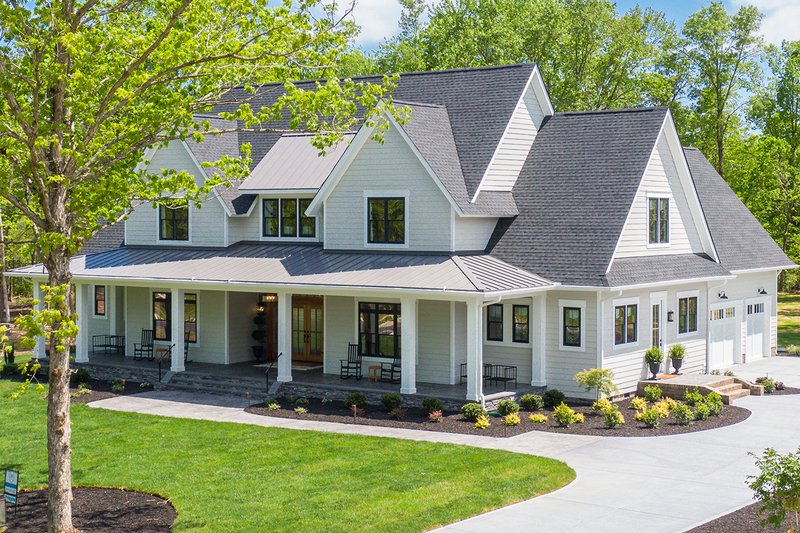 Architectural House Design - Exterior - Front Elevation 4 for Farmhouse House Plan #51-1160 - 4 bed, 4 bath