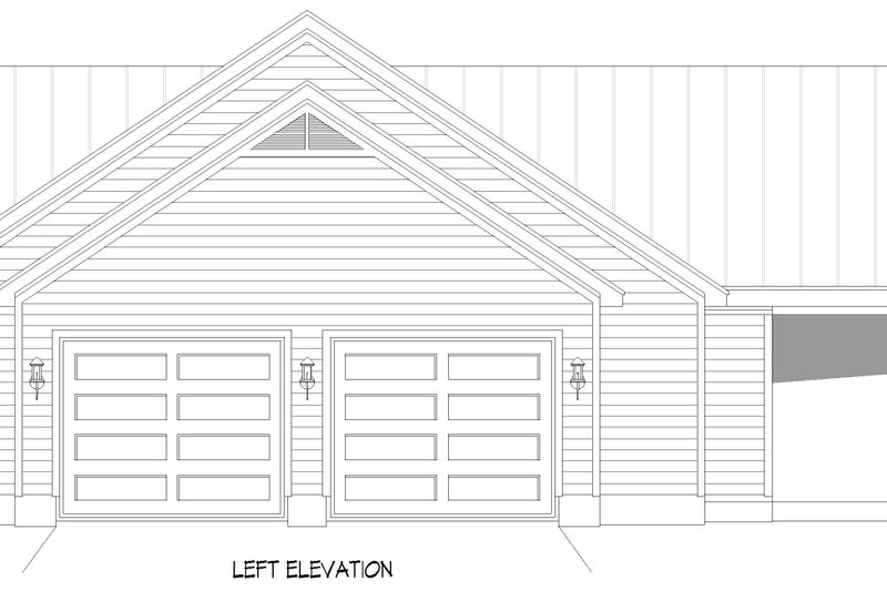 House Blueprint - Exterior - Other Elevation for Farmhouse House Plan #932-1456 - 3 bed, 2 bath