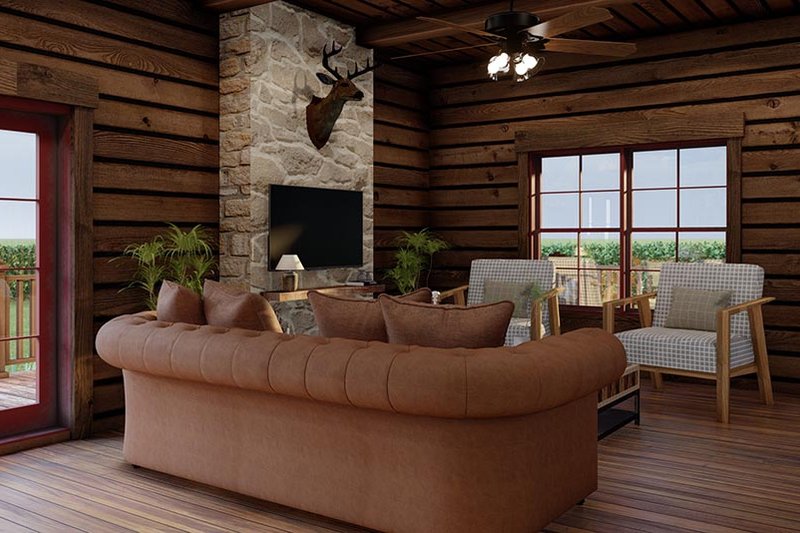 Home Plan - Interior - Family Room 1 for Country House Plan #923-303 - 3 bed, 2.5 bath