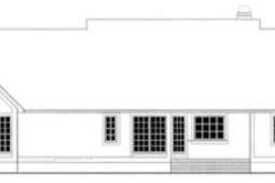 Exterior - Rear Elevation for Country House Plan #406-238 - 3 bed, 2 bath