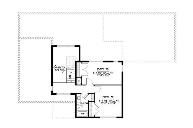 Home Plan - Floor Plan - Upper Floor for Contemporary House Plan #1064-247 - 3 bed, 2.5 bath