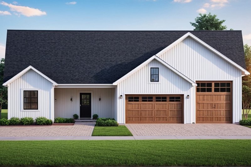 Dream House Plan - Exterior - Front Elevation 2 for Farmhouse House Plan #112-314 - 3 bed, 2.5 bath