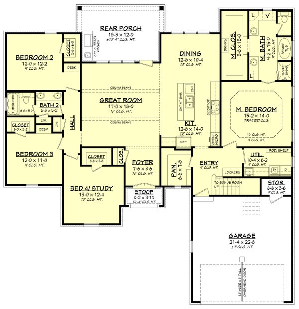European Floor Plan - Main Floor Plan #430-121