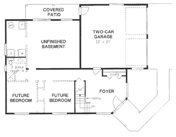 Dream House Plan - European Floor Plan - Lower Floor Plan #18-9146
