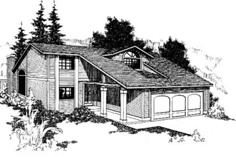 Dream House Plan - Exterior - Front Elevation Plan #60-126