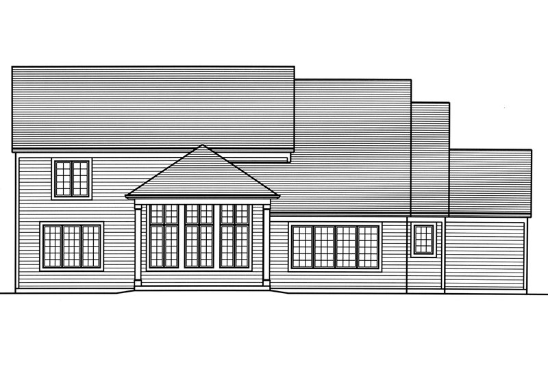 Architectural House Design - Exterior - Front Elevation 3 for Traditional House Plan #46-887 - 3 bed, 2.5 bath