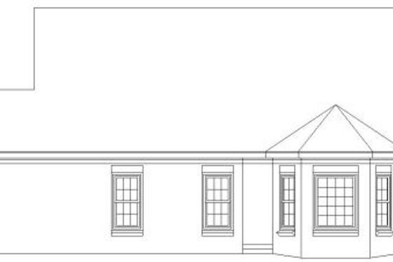 Exterior - Rear Elevation for Colonial House Plan #81-1375 - 3 bed, 2.5 bath