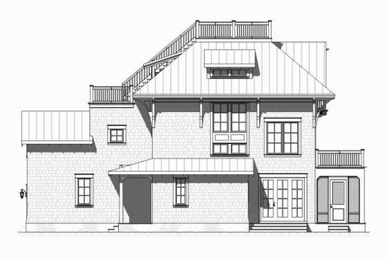 Exterior - Other Elevation 1 for Beach House Plan #901-124 - 4 bed, 3.5 bath