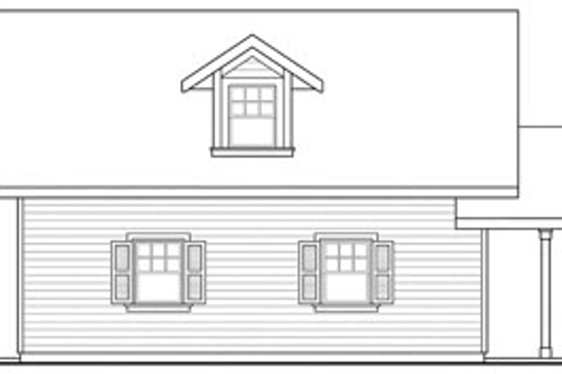 House Design - Exterior - Other Elevation 1 for Craftsman House Plan #124-660, 1 bath