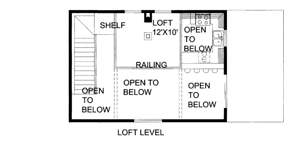 Bungalow Floor Plan - Upper Floor Plan #117-721