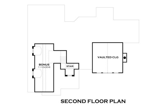 Floor Plan - Upper Floor for Craftsman House Plan #120-181 - 3 bed, 3 bath