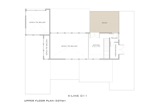 Floor Plan - Upper Floor for Modern House Plan #909-4 - 4 bed, 3 bath