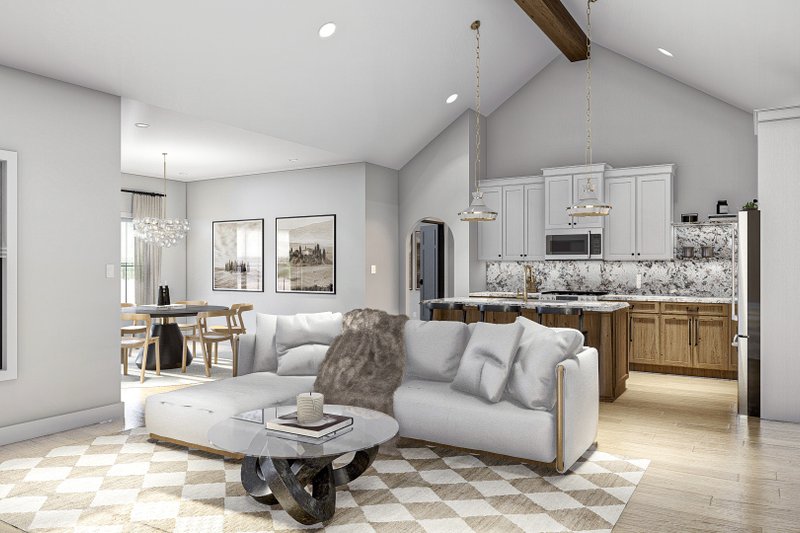 House Blueprint - Interior - Other for Mediterranean House Plan #455-660 - 3 bed, 2 bath