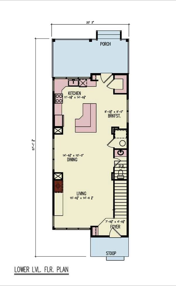 Dream House Plan - Contemporary Floor Plan - Main Floor Plan #54-675