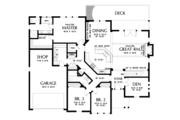 Craftsman Style House Plan - 4 Beds 3 Baths 2933 Sq/Ft Plan #48-670 