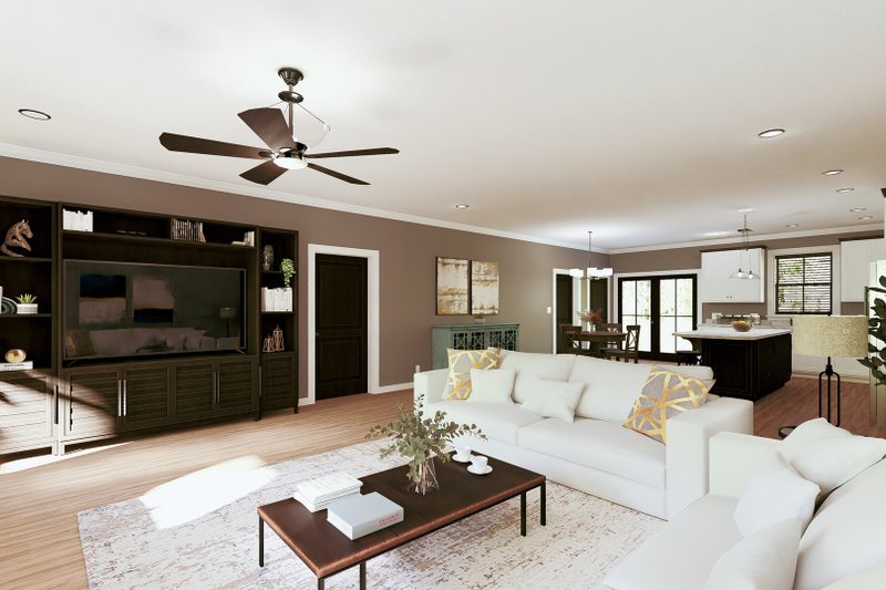 House Plan Design - Interior - Family Room 1 for Farmhouse House Plan #44-283 - 3 bed, 2 bath