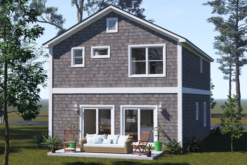 Architectural House Design - Exterior - Other Elevation 2 for Cottage House Plan #513-2462 - 3 bed, 2.5 bath