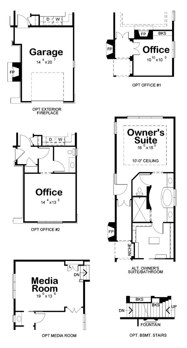 House Plan Design - European Floor Plan - Other Floor Plan #20-2437
