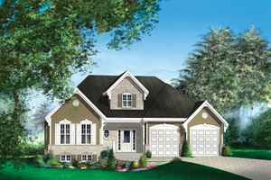Traditional Exterior - Front Elevation Plan #25-4444